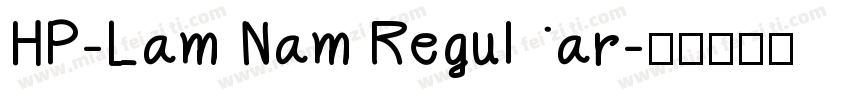 HP-Lam Nam Regular字体转换